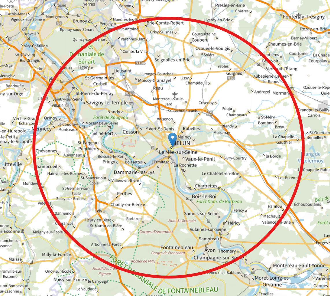 Zone 25 Km